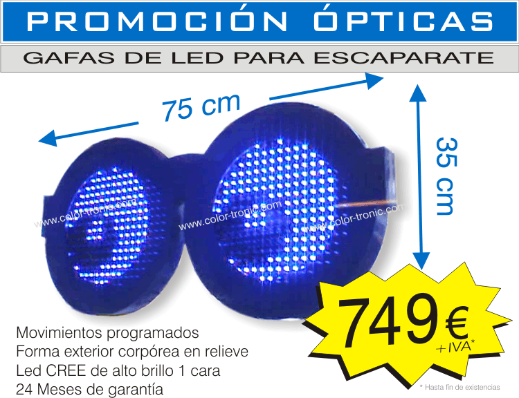  **VIDEO** Gafas de LED 